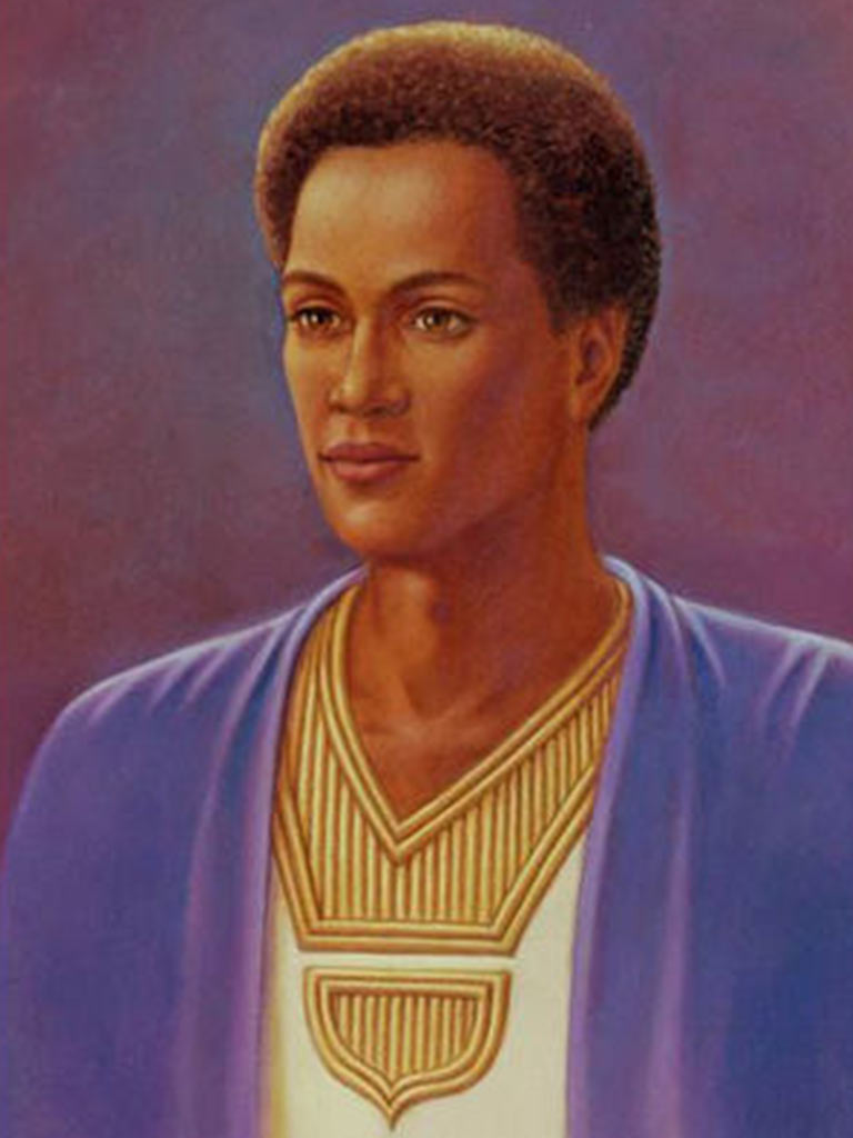A spiritual and dignified image representing Afra, brotherhood, divine unity, and healing. The image may include a peaceful African landscape, golden light, people united in prayer, or a symbolic figure representing brotherhood and spiritual freedom.